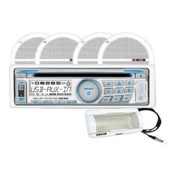 Dual MXCP664S1 CD/MP3/WMA Marine Receiver with USB and 6.5-Inch Multi-Fit Speakers