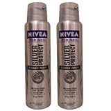 Nivea For Men Silver Protect Anti-Perspirant Deodorant (Twin Pack) 2 x 150ml