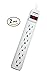 KRIÃ‹GER Dual Pack Surge Protector Strip 6 Outlet 3-Foot Cord 120V - KR362