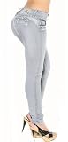 Butt Enhancing Light Wash Skinny Jeans by Verox 1019