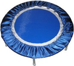 Needak Rebounder - Non-Folding Soft Bounce Platinum Blue Edition Trampoline