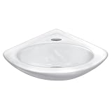 Porcher 25031-00.001 Center Hole Angle Wall Hung Lavatory Only, White