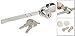 Uxcell Office Glass Cabinet Counter Sliding Blade Saw Lock with Keys