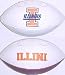 Illinois Fighting Illini Full Size Embroidered Football (Quantity of 6)