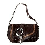 Women's Gaucho Chestnut Calf Leather Shoulder Bag: Chestnut Shoulder