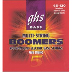 GHS Strings Electric Bass Boomer Set (Medium Nickel Steel, 5-String)
