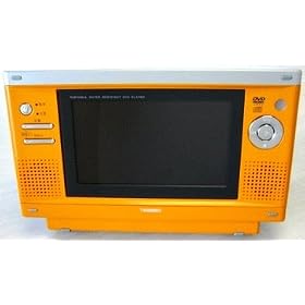 �|�[�^�u��DVD�v���[���[ 7�C���`�t���t �h�� 3�d���Ή��Ŏԍڂɂ���t�I TWINBIRD VD-J711NA �I�����W