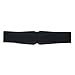 eVogues Plus Size Leatherette Elastic Belt Black