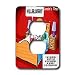 Londons Times Funny Panel Hollywood Cartoons - Outtake Of Mr. Ed In The Godfather - Light Switch Covers - 2 plug outlet cover