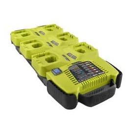 Ryobi ONE 18V Lithium Ion 6-Port Battery SuperCharger with IntelliPort Charging System P125 Charger by Ryobi