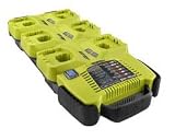Ryobi ONE+ 18V Lithium Ion 6-Port Battery SuperCharger with IntelliPort Charging System P125 Charger