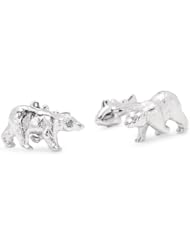 ROTENIER "Novelty" Sterling Silver Polar Bear and Fish Cufflinks