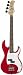 J.Reynolds Electric Bass Guitar, Transparent Red