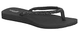 Capelli New York Mixed Size Seed Beads On Eva Thong Ladies Fashion Flip Flop