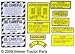 IH 100, 130, 140 GAS: MYLAR MISC DECAL SET -- 12 PIECES