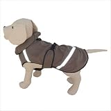 Birdwatcher Dog Coat in Brown Size 24
