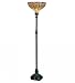 Meyda Tiffany 13942 Dublin Torchiere, Verdi Washed Mahogany Bronze