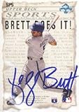 George Brett, Kansas City Royals, 1992 Upper Deck Autographed Card