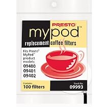 Presto 09993 MyPod Replacement Coffee Filters