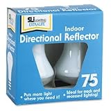 Incandescent Indoor Floodlight Bulb with Reflector, 75 Watts, 130 Volt, 2/Pack SLT61007