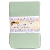 Kids Line Jersey Knit Fitted Crib Sheet - Celadon