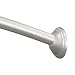 Moen DN2155BN Inspirations 5-Inch Decorative Curved Shower Rod, Brushed Nickel