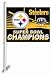 Pittsburgh Steelers -- Super Bowl 43 Champions - Double-Sided Car Flag
