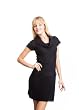 Classic Designs Solid Ribbed Sweater Dress with Belt