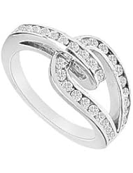 Diamond Ring 14K White Gold - 0.55 CT Diamonds