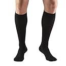 Truform 8845, Compression Stockings, Below Knee, Closed Toe, 30-40 mmhg, Black, Small