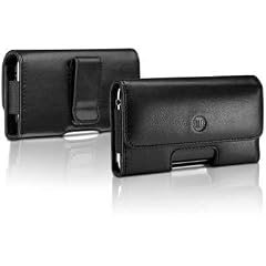 Philips HipCase Ledertashe mit G�rtel-Clip f�r Apple iPhone schwarz