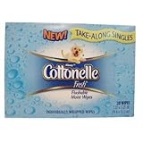 Cottonelle Flushable Moist Wipes, Single Roll, 20 ea