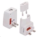 Worldwide USB Travel Adaptor / Charger Plug - Works in 175 Countries