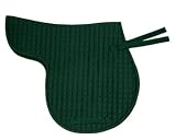 All Purpose English Saddle Pad Quilted Cotton Green
