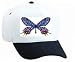 White Cap with insect, glory, butterfly, bhutan
