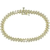 14K Yellow Gold 2 ctw Diamond Tennis Bracelet
