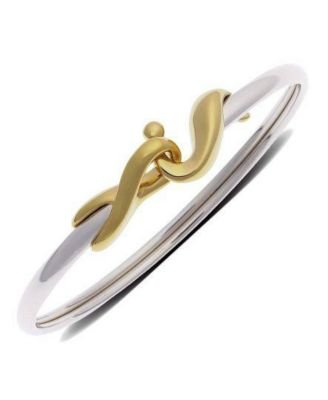 Childrens Toyshop  Jewelry : 14k Gold Two-Tone Bangle Bracelet