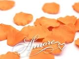 1000 Wedding Silk Rose Petals Popsicle Orange Tangerine