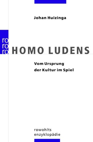 Cover image : Homo Ludens. Vom Ursprung der Kultur im Spiel.