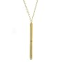 1960s Vintage Inspired Gold Tone Pen Necklace