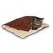 K&H Thermo-Kitty Heated Throw for Indoors and Car, 24 By 36 Inches, Rust & Cream