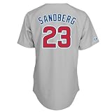 Ryan Sandberg Chicago Cubs Majestic Gray Cooperstown Replica Jersey - M