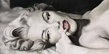 Ritter, Frank - Reclined - Kunstdruck Artprint Gem&auml;lde Marilyn Monroe - Gr&ouml;sse 100x50 cm - 