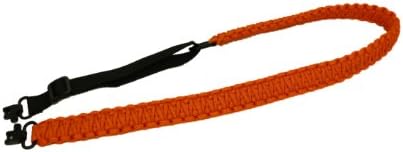 Paracord Survival Sling - Adjustable Strap (Hunter Orange, Regular 35" to 42" 1 3/8" wide)