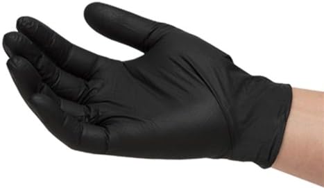 200 Black Nittrile Exam Gloves- Size XL- Great for Mechanics &amp; Industrial Use