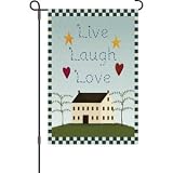Premier Designs 12 In Flag - Live Laugh Love