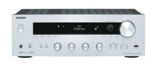 Onkyo TX-8050 Netzwerk-Stereoreceiver (Internet-Radio, DLNA, Napster, Apple iPod/iPhone kompatibel) silber