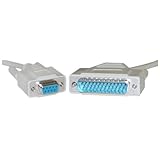 DB9 Female / DB25 Male, 8C, Null Modem Cable, 25 ft (UL)