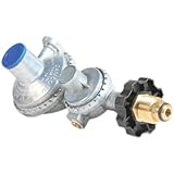 Camco 59333 Horizontal Two Stage Propane Regulator with POL