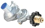 Camco 59333 RV Horizontal Two Stage Propane Regulator with P.O.L.